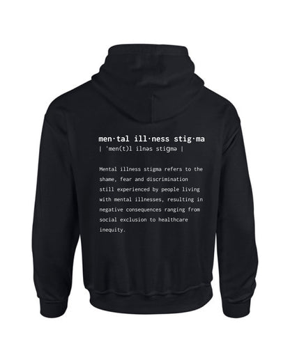 mental illness stigma hoodie - dictionary definition