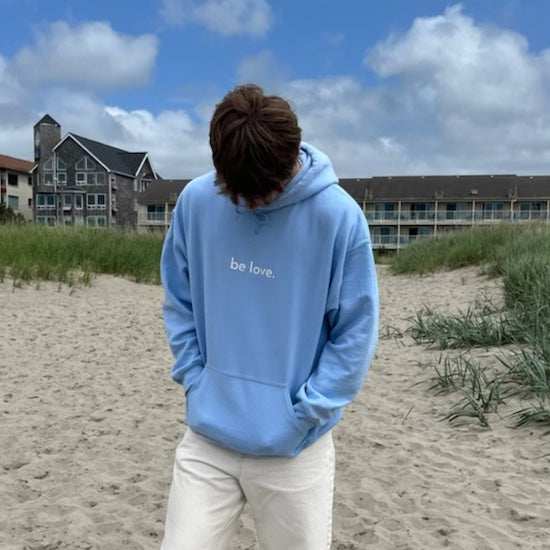 I love someone with ocd - light blue - be love Hoodie